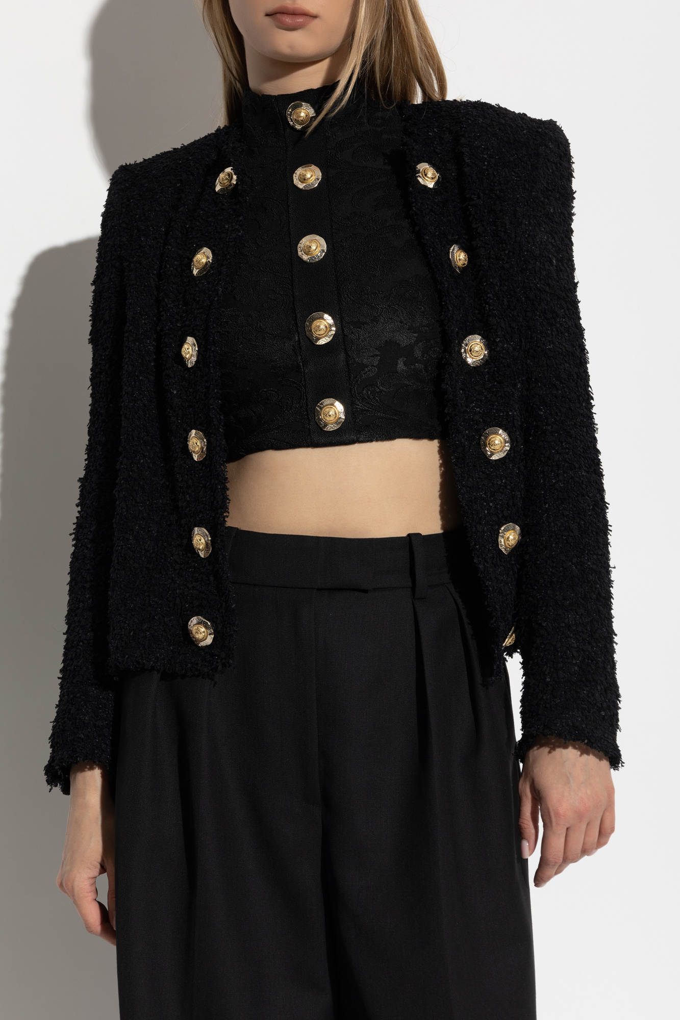 ジャケット Balmain Black Tweed Blazer Black Tweed blazer Balmain - Vitkac Canada